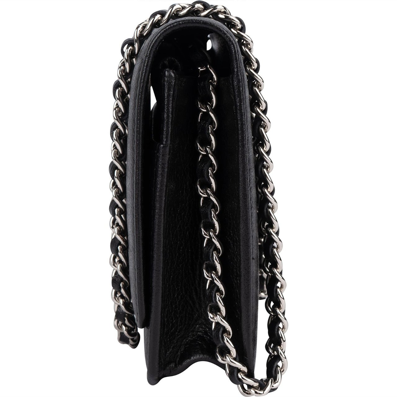 Chanel Chanel Chic Leather Camellia Wallet On Chain Crossbody Bag Zwart