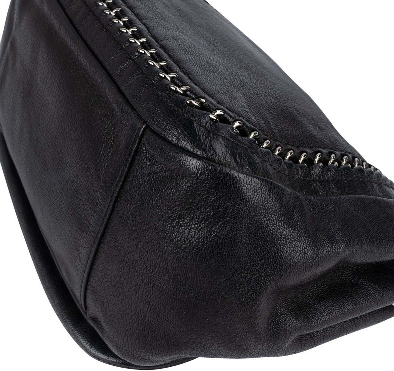 Chanel Chanel Calfskin CC Single Flap Shoulder Bag Zwart