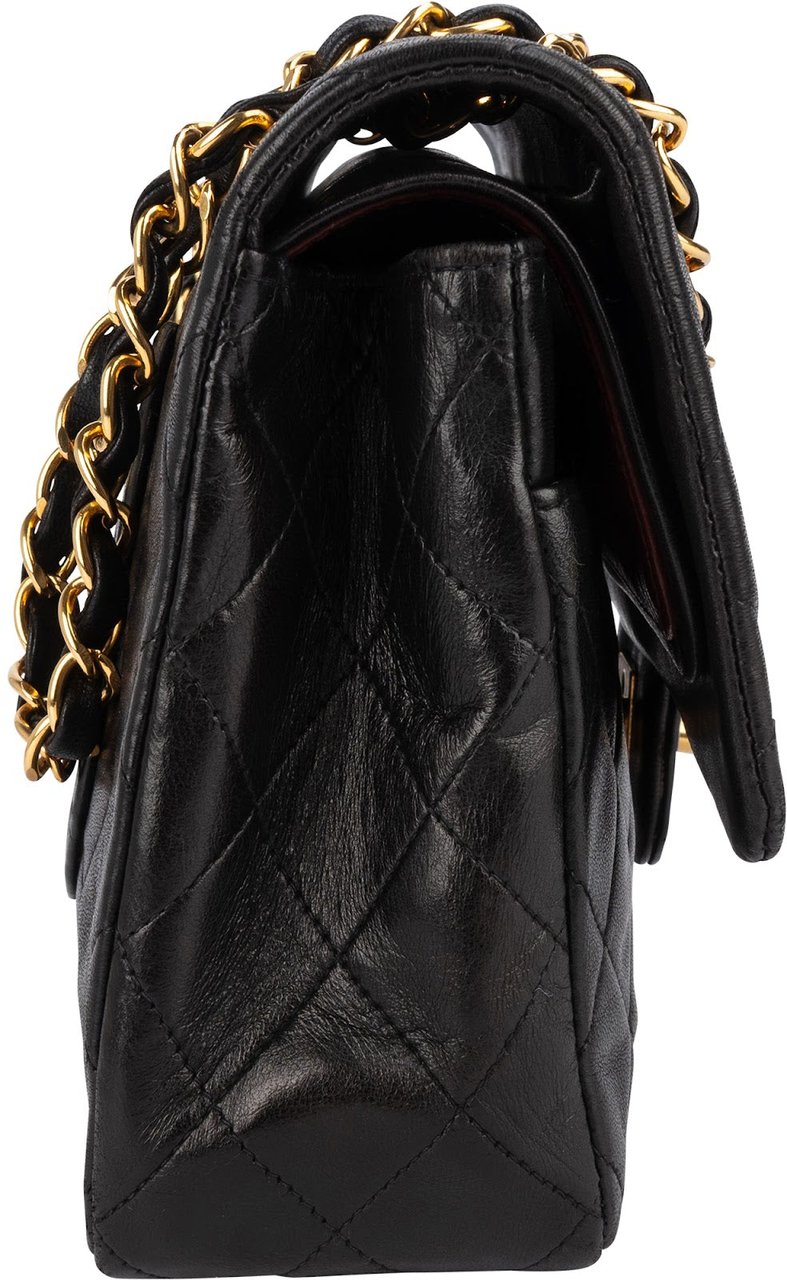 Chanel Chanel Quilted Lambskin 24K Gold Medium Double Flap Shoulder Bag Bruin