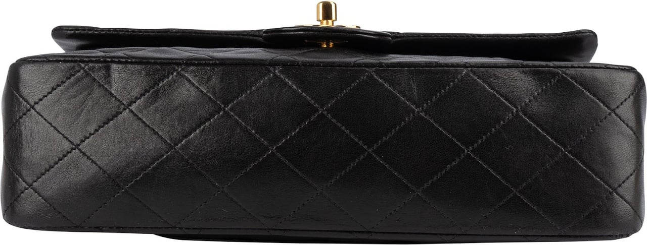 Chanel Chanel Quilted Lambskin 24K Gold Medium Double Flap Shoulder Bag Bruin