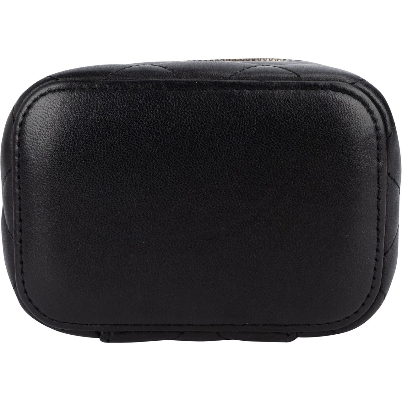 Chanel Chanel Quilted Lambskin Mini Vanity Chain Crossbody Bag Zwart