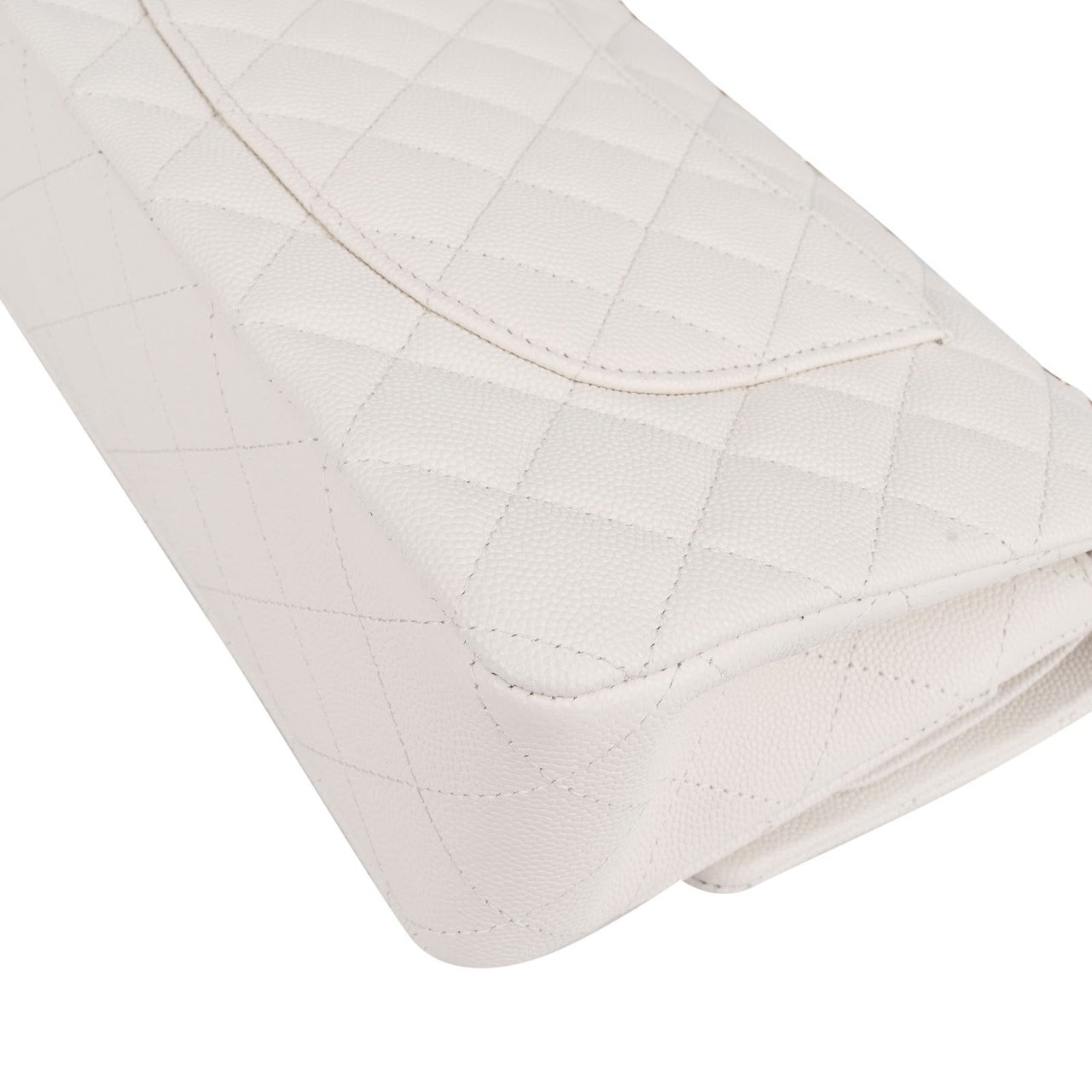 Chanel Chanel Quilted Caviar Leather Medium Double Flap Shoulder Bag Wit