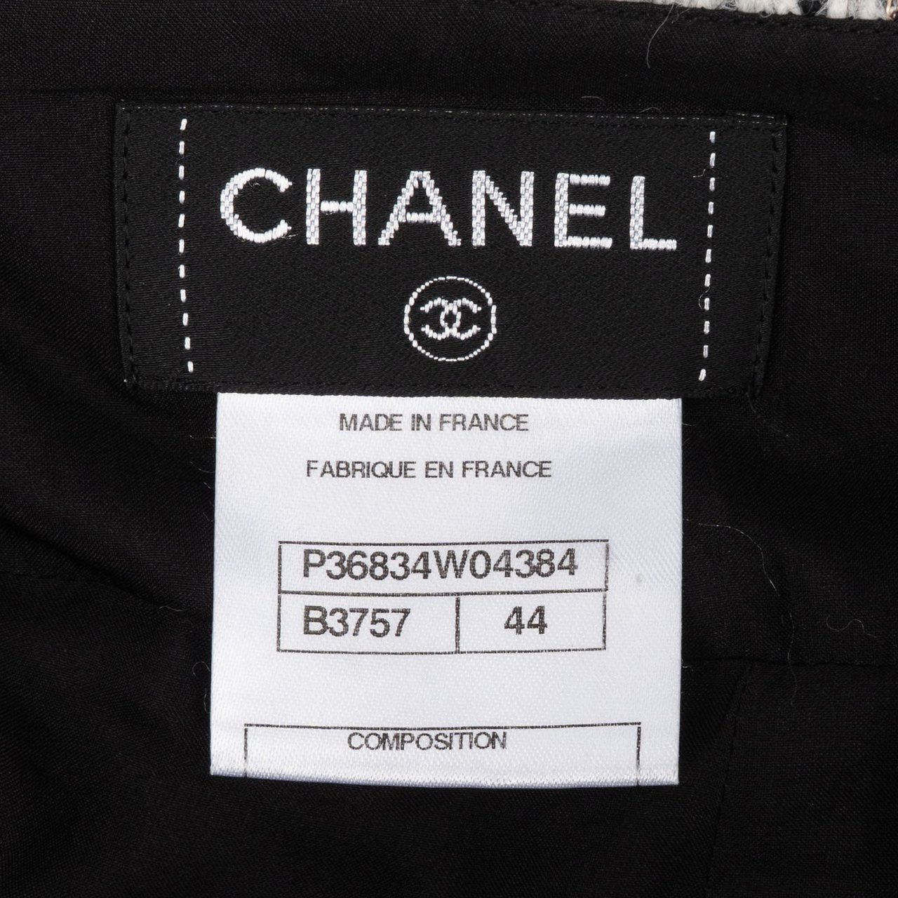 Chanel Multicolor Tweed Skirt (FR 44 / DE 42) Zwart