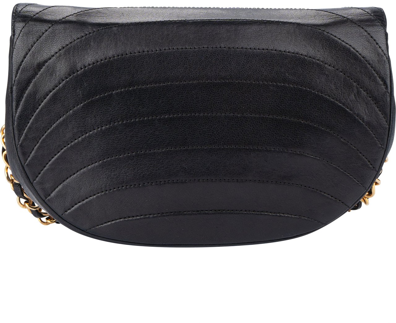 Chanel Chanel Stitched Halfmoon Single Flap Crossbody Bag Divers