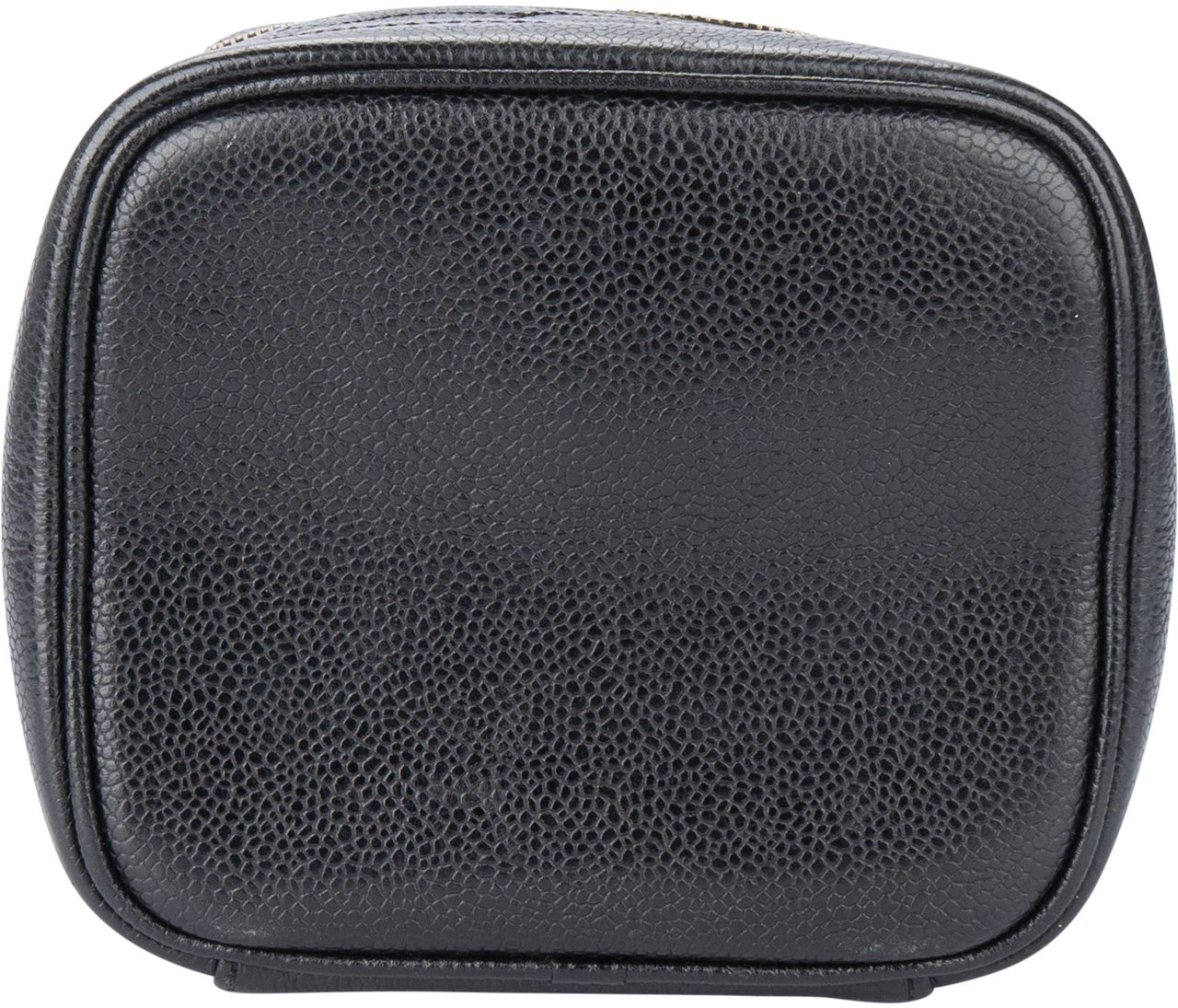 Chanel Chanel Noir Caviar Leather CC Leather Beauty Case Zwart