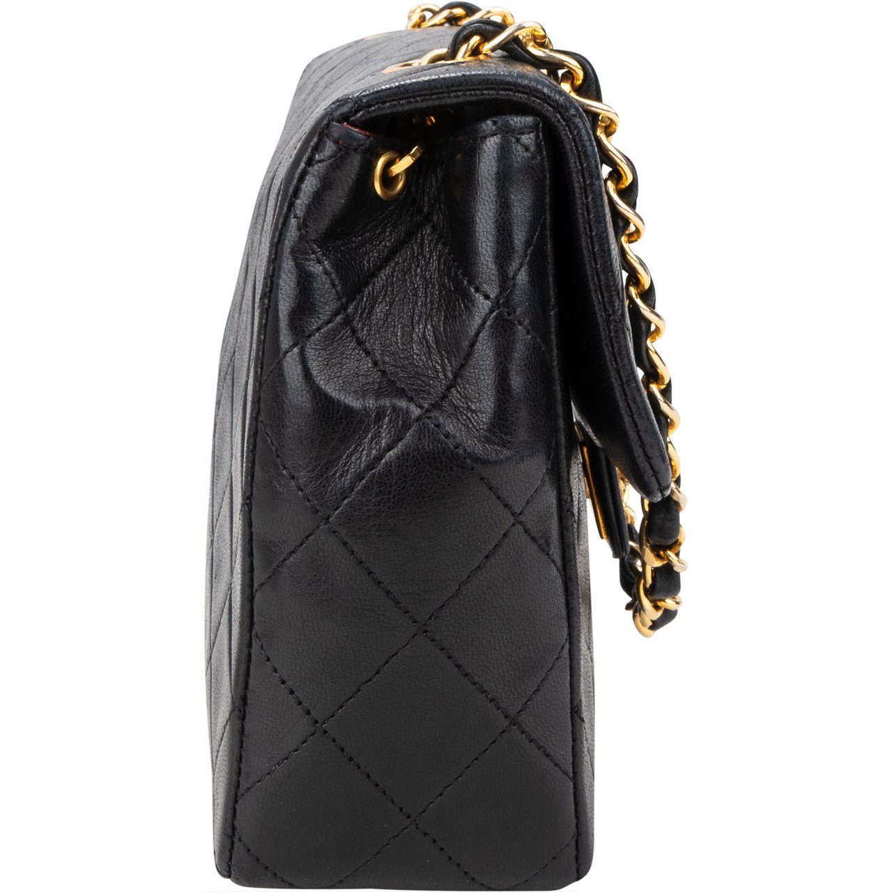 Chanel Chanel Quilted Lambskin 24K Gold Single Flap Crossbody Bag Divers