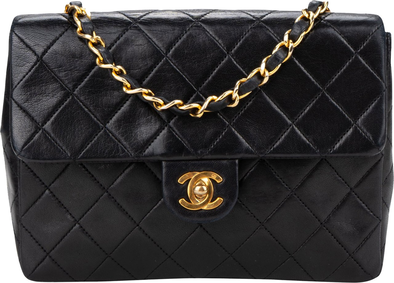 Chanel Chanel Quilted Lambskin 24K Gold Single Flap Crossbody Bag Divers
