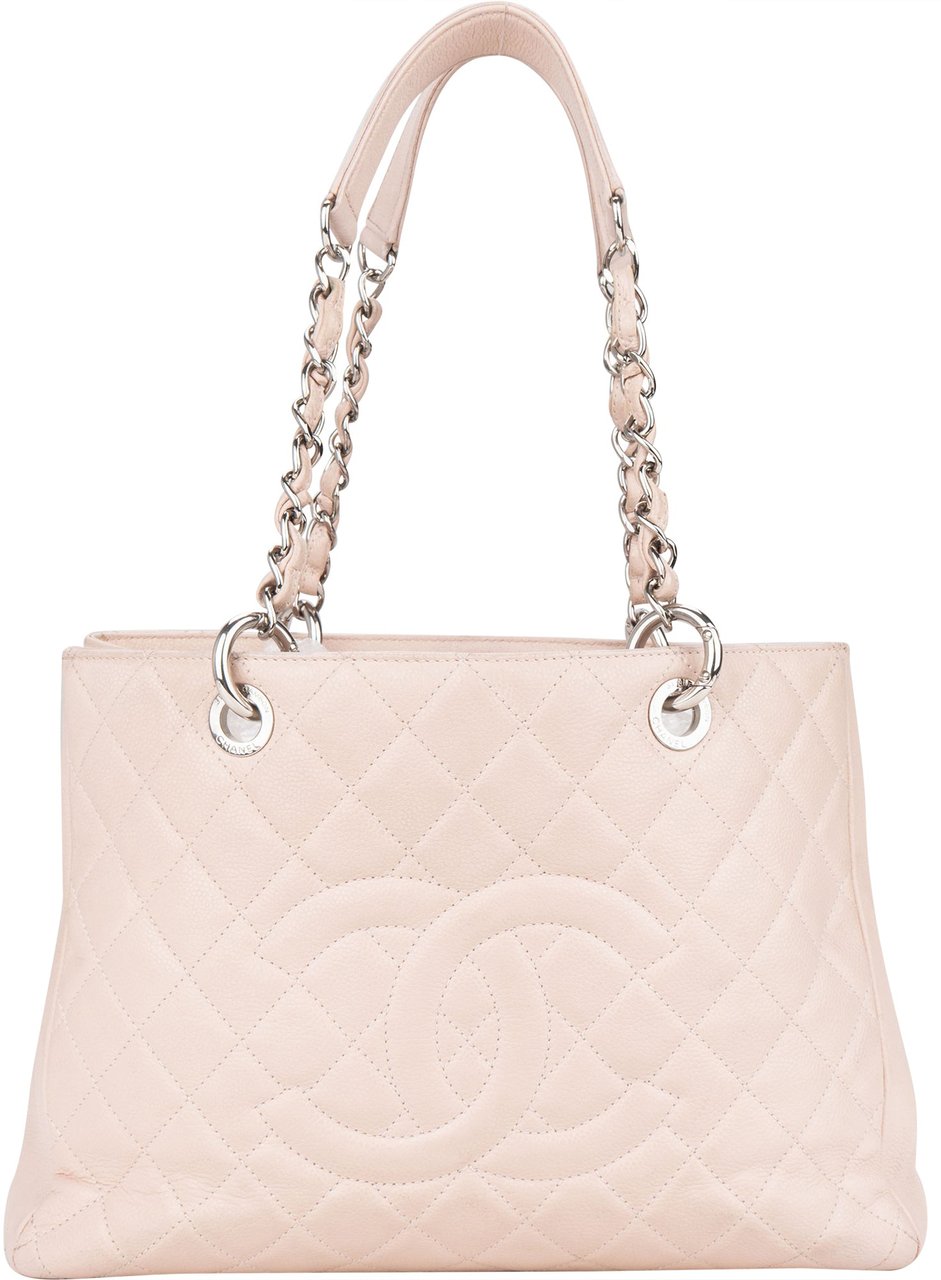 Chanel Chanel Rose Quilted Caviar Leather Palladium CC Shoulder Bag Divers