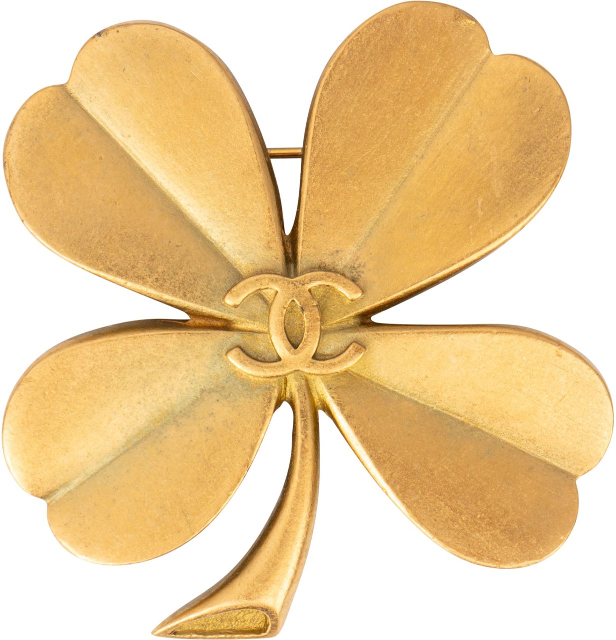 Chanel Chanel Golden CC Cloverleaf Brooch Divers