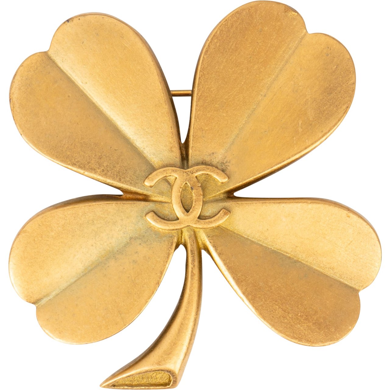 Chanel Chanel Golden CC Cloverleaf Brooch Divers