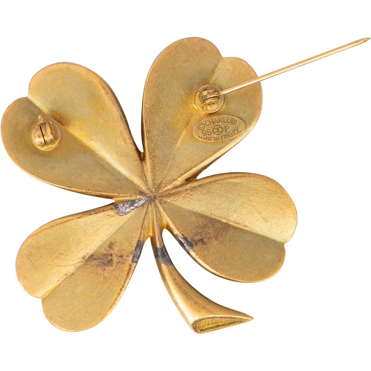 Chanel Chanel Golden CC Cloverleaf Brooch Divers