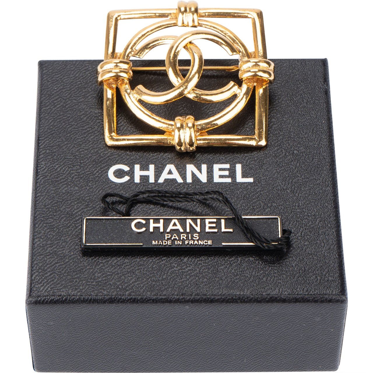 Chanel Chanel Golden Square CC Brooch Divers