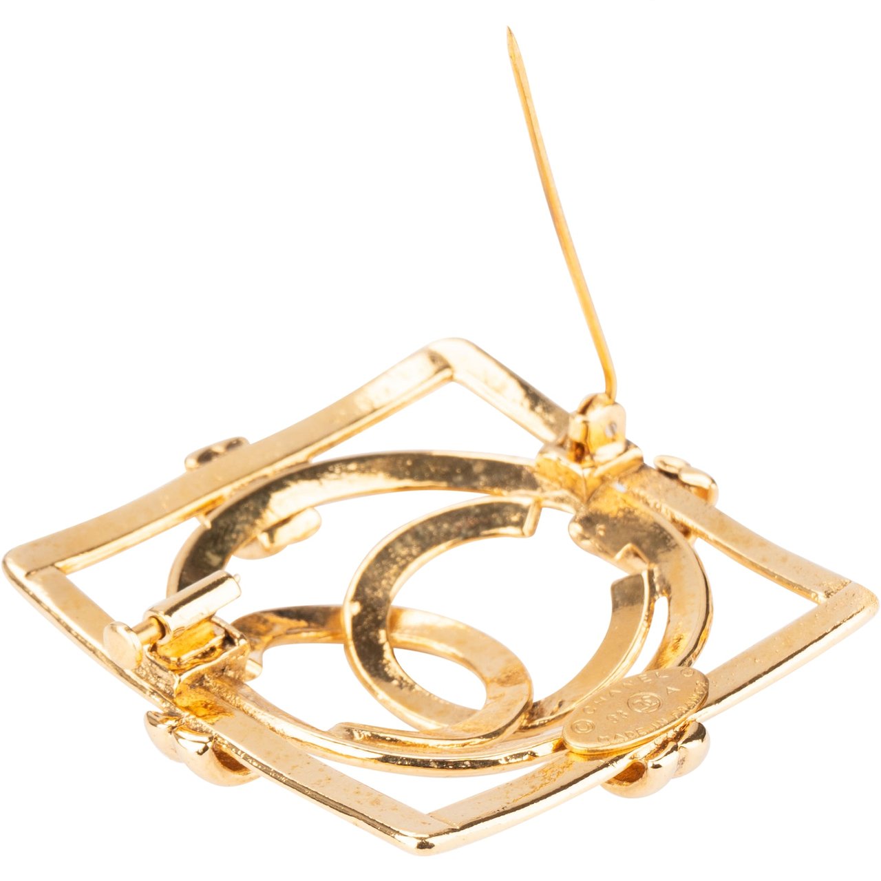 Chanel Chanel Golden Square CC Brooch Divers