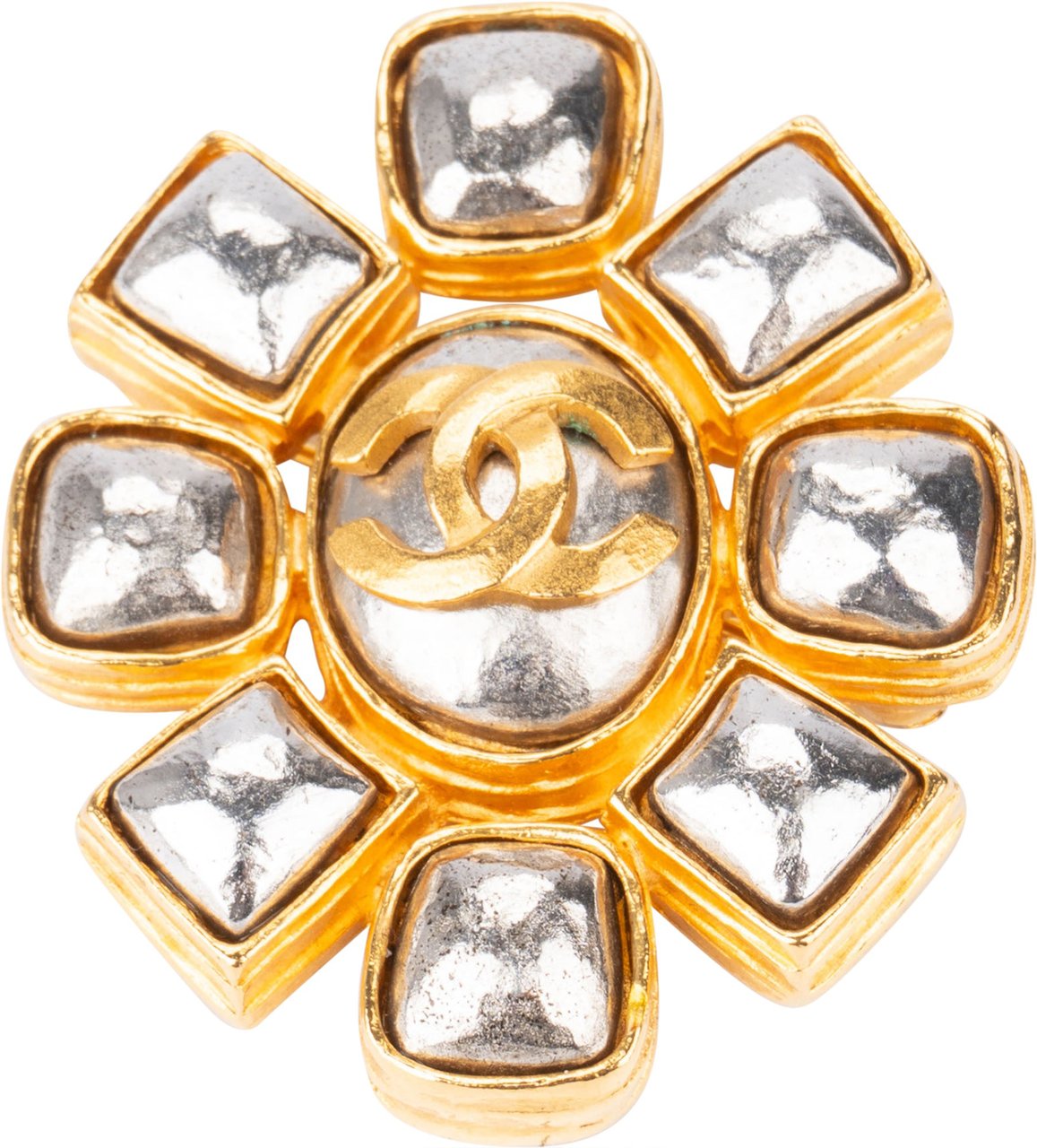 Chanel Chanel Bicolor Gripo CC Brooch Divers