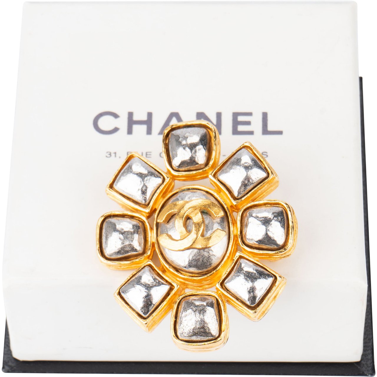 Chanel Chanel Bicolor Gripo CC Brooch Divers