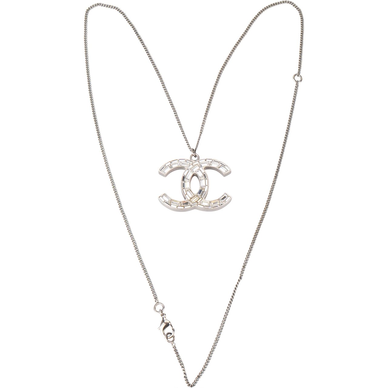 Chanel Chanel Baguette Crystal CC Necklace Divers