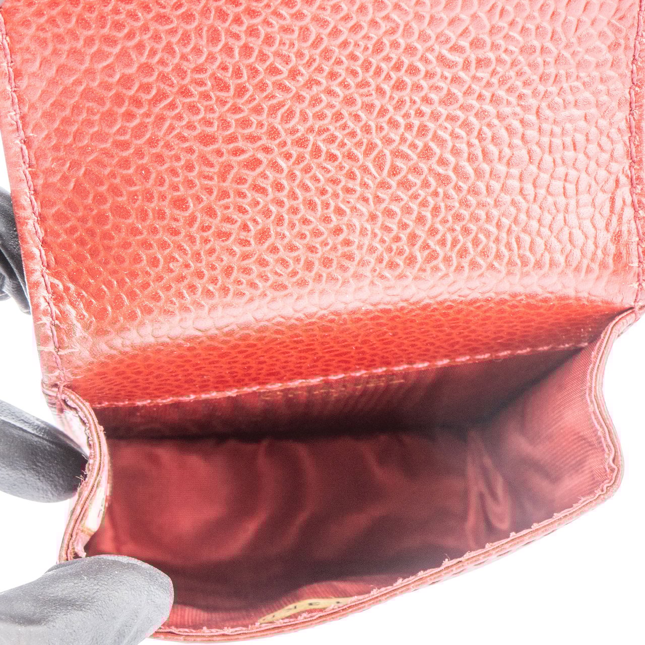Chanel Chanel Bordeaux Caviar Leather Cigarettes Case Divers