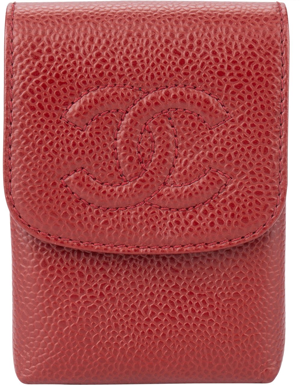 Chanel Chanel Bordeaux Caviar Leather Cigarettes Case Divers