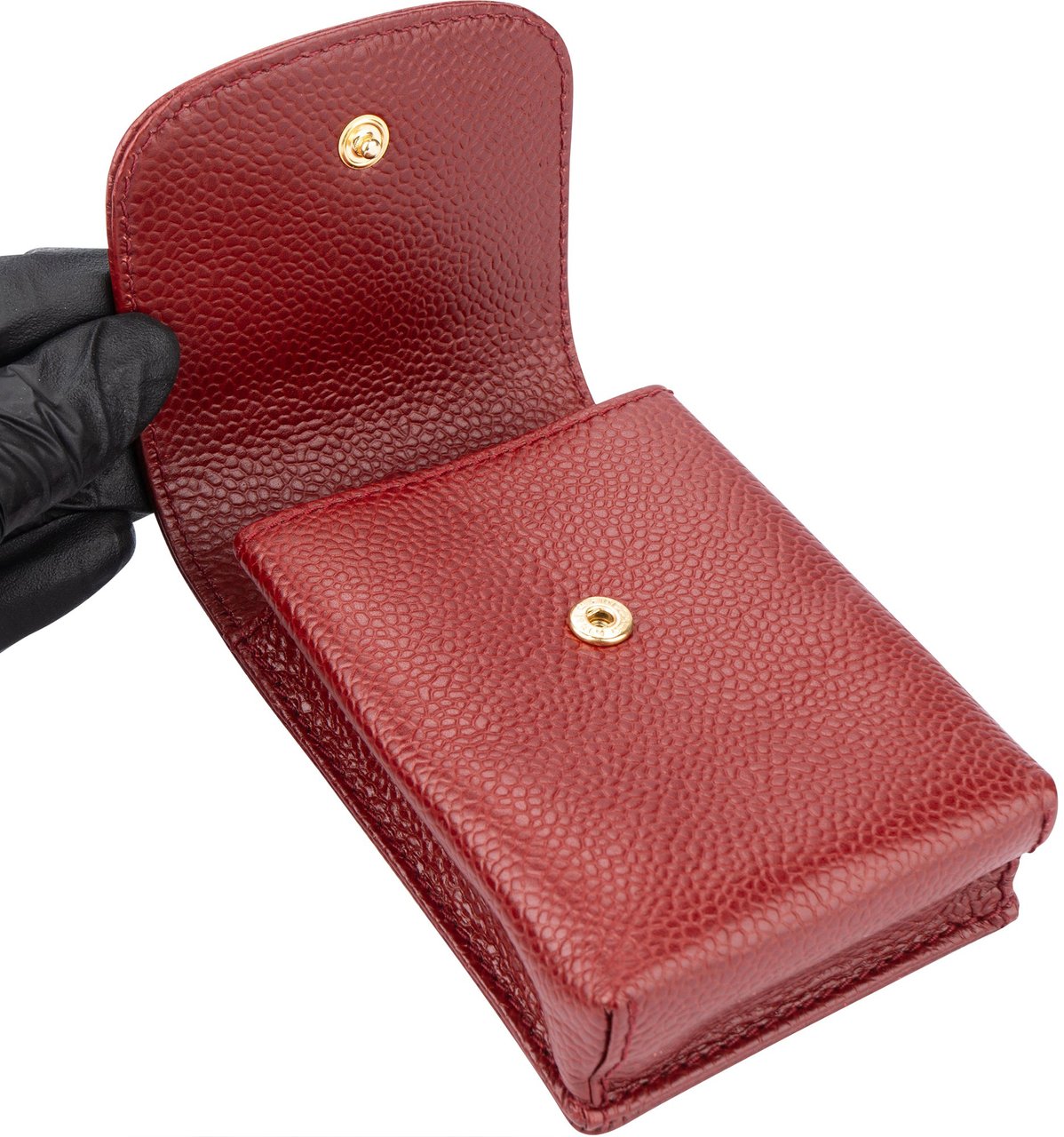 Chanel Chanel Bordeaux Caviar Leather Cigarettes Case Divers