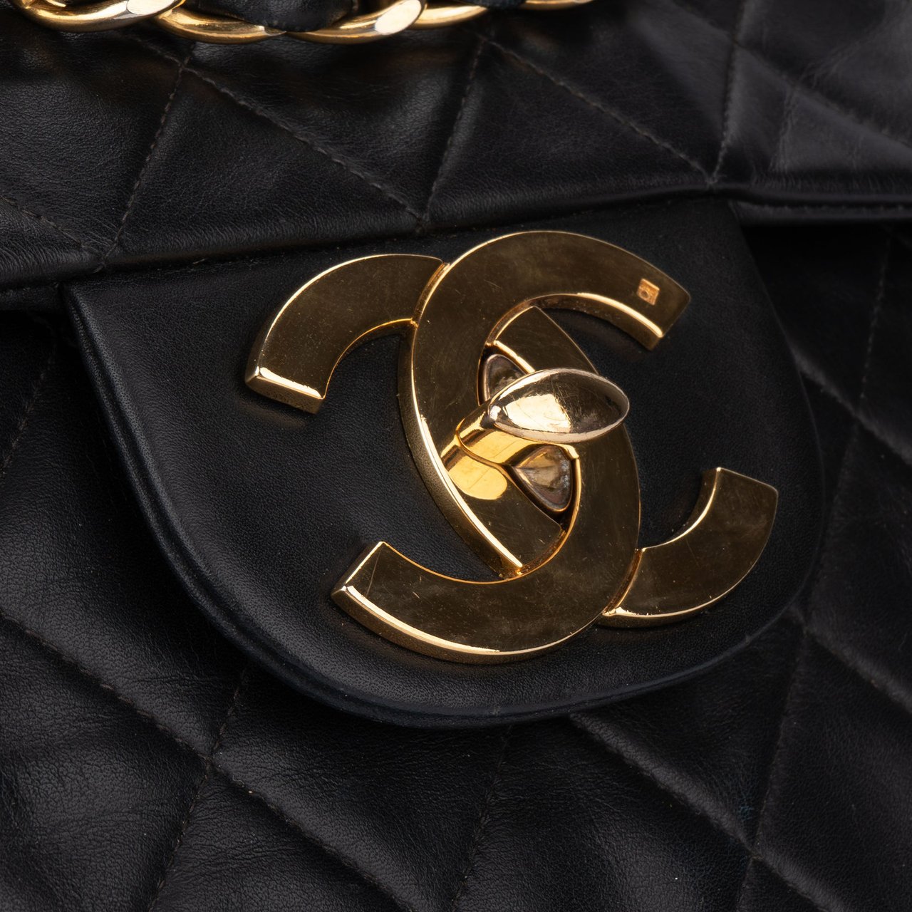 Chanel Chanel Quilted Lambskin 24K Gold Maxi Single Flap Crossbody Bag Divers