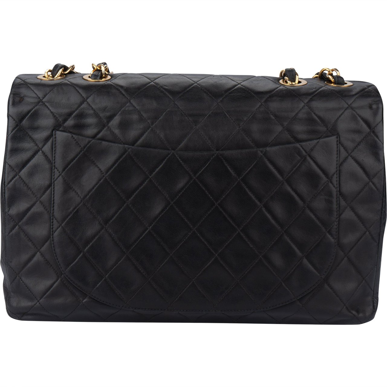 Chanel Chanel Quilted Lambskin 24K Gold Maxi Single Flap Crossbody Bag Divers