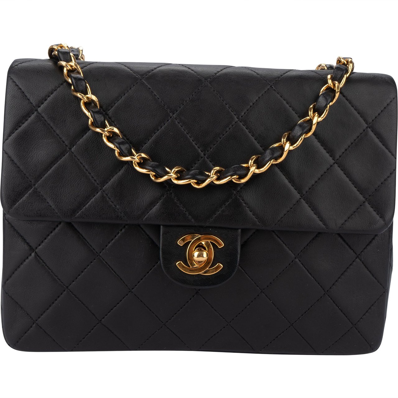 Chanel Chanel Quilted Lambskin 24K Gold Single Flap Crossbody Bag Divers