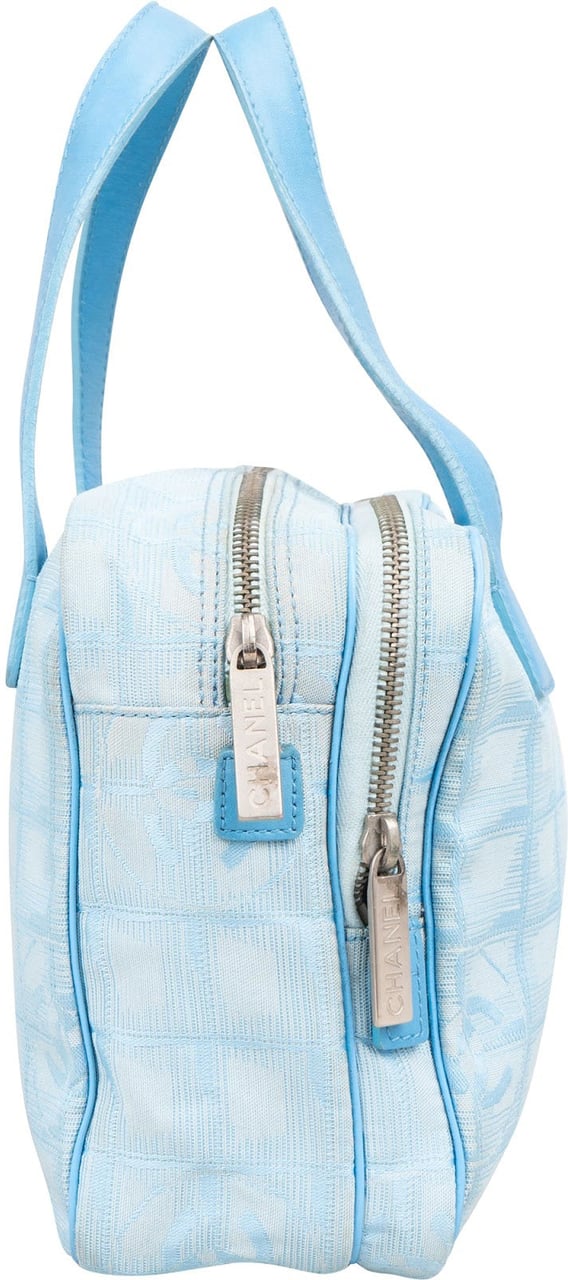 Chanel Chanel Travel Line Monogram Handbag Lichtblauw