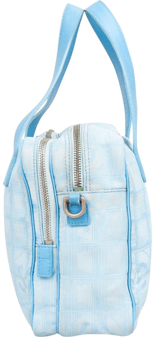 Chanel Chanel Travel Line Monogram Handbag Lichtblauw