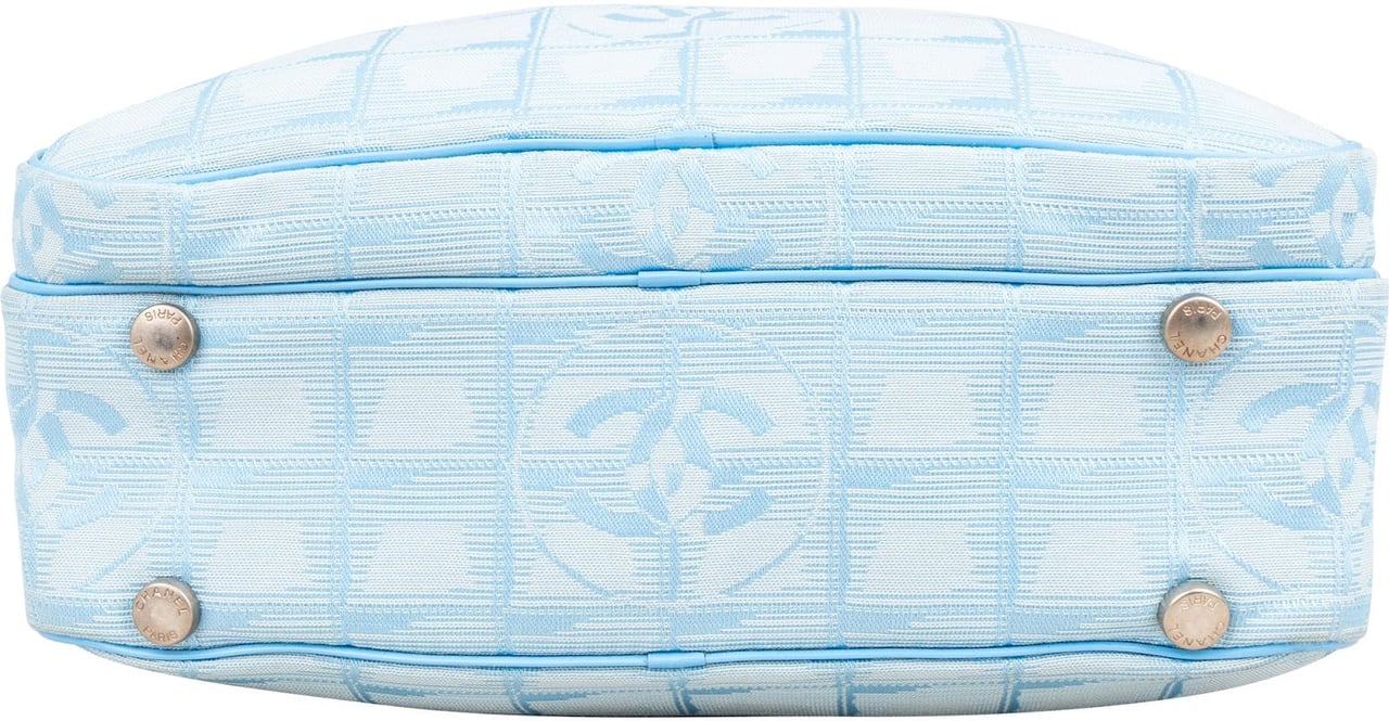 Chanel Chanel Travel Line Monogram Handbag Lichtblauw