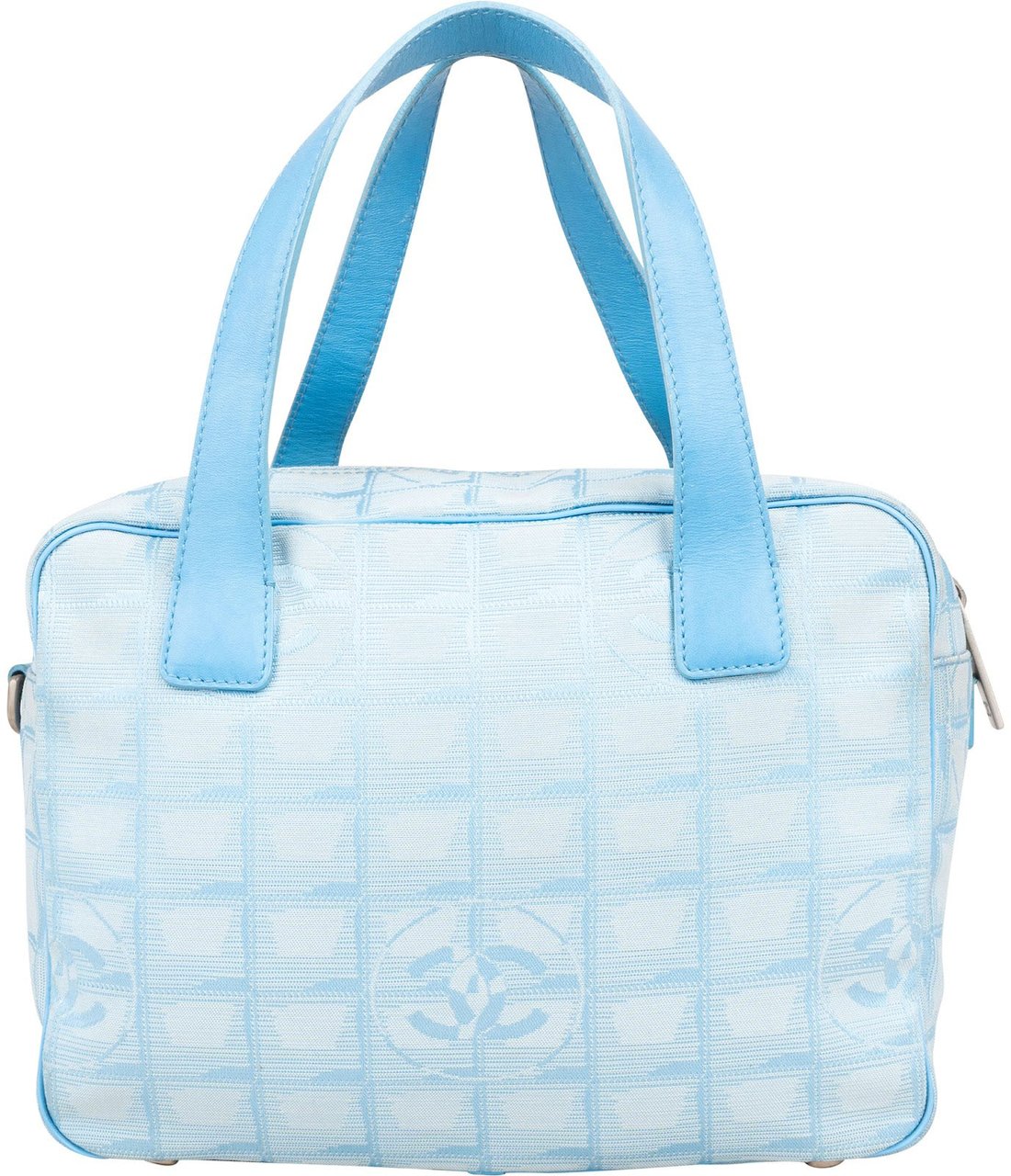 Chanel Chanel Travel Line Monogram Handbag Lichtblauw