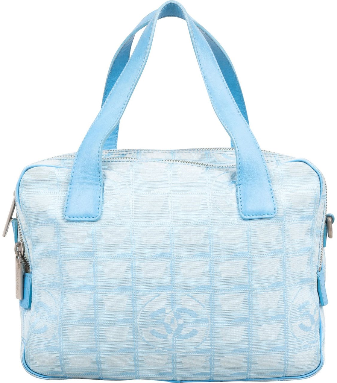 Chanel Chanel Travel Line Monogram Handbag Lichtblauw