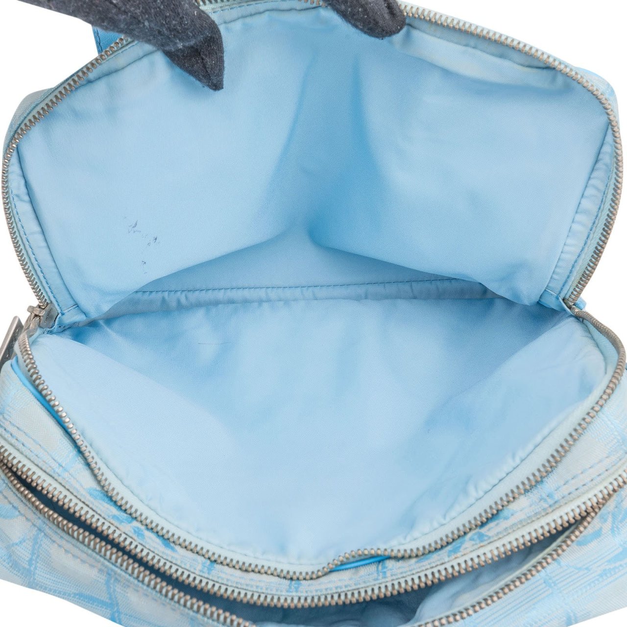 Chanel Chanel Travel Line Monogram Handbag Lichtblauw