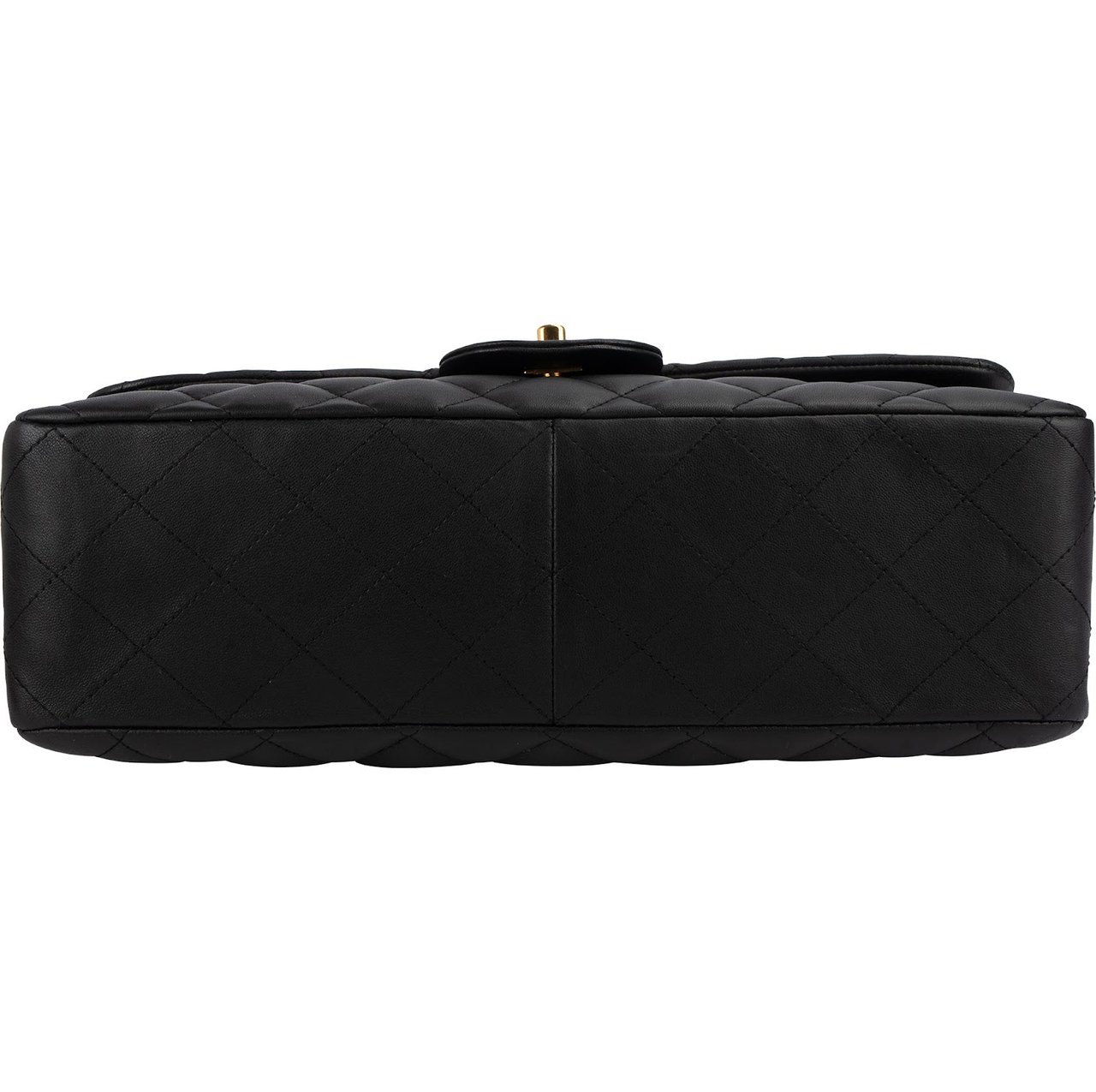 Chanel Quilted Lambskin Jumbo Single Flap Shoulder Crossbody Bag Zwart