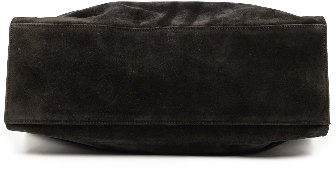 Chanel CC Suede Tote Zwart