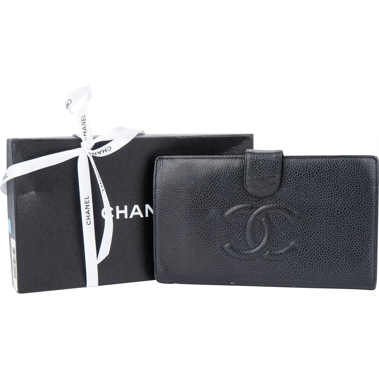 Chanel Chanel CC Caviar Leather Wallet Divers