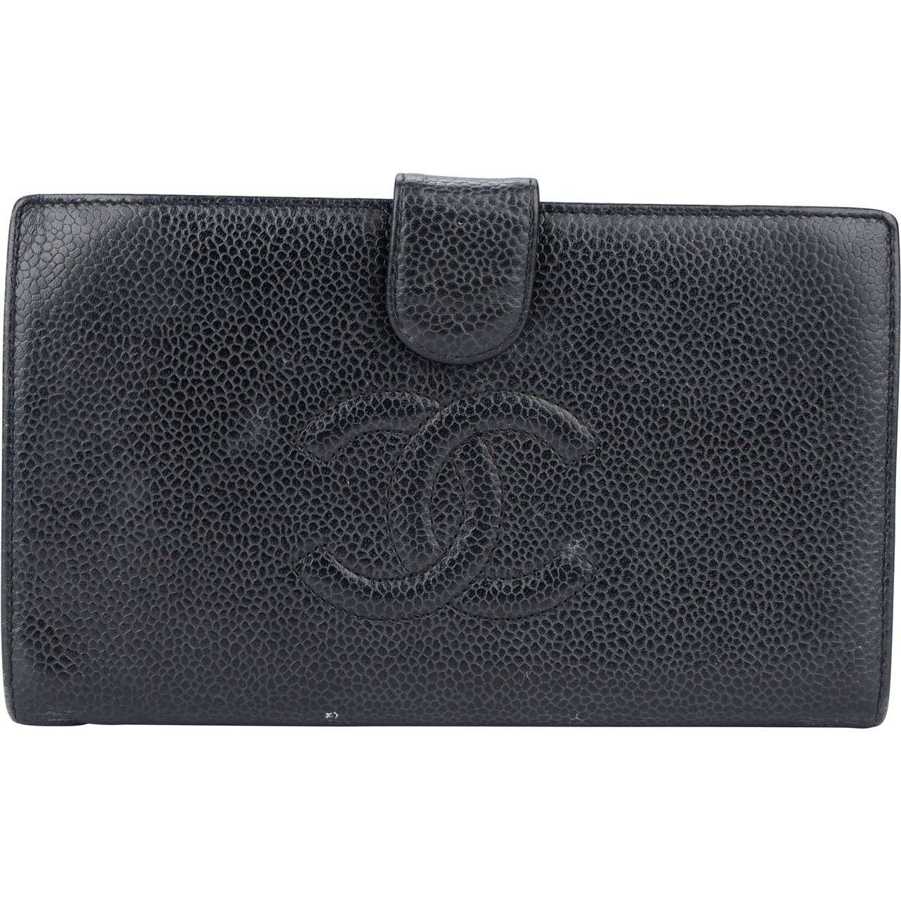 Chanel Chanel CC Caviar Leather Wallet Divers