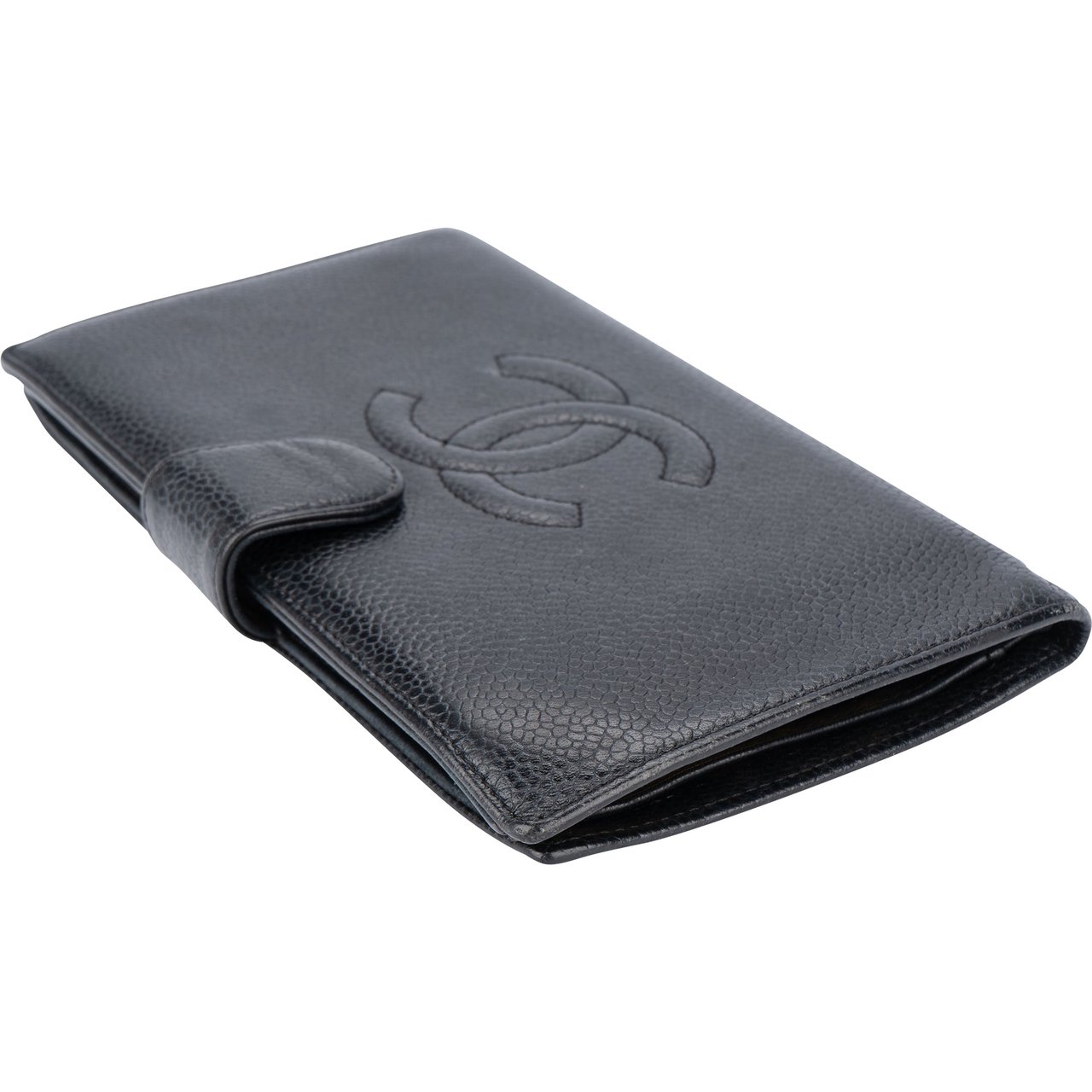 Chanel Chanel CC Caviar Leather Wallet Divers