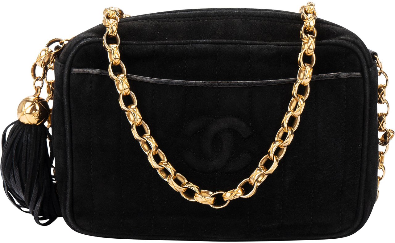 Chanel Chanel Stitching Suede Leather Camera Crossbody Bag Divers