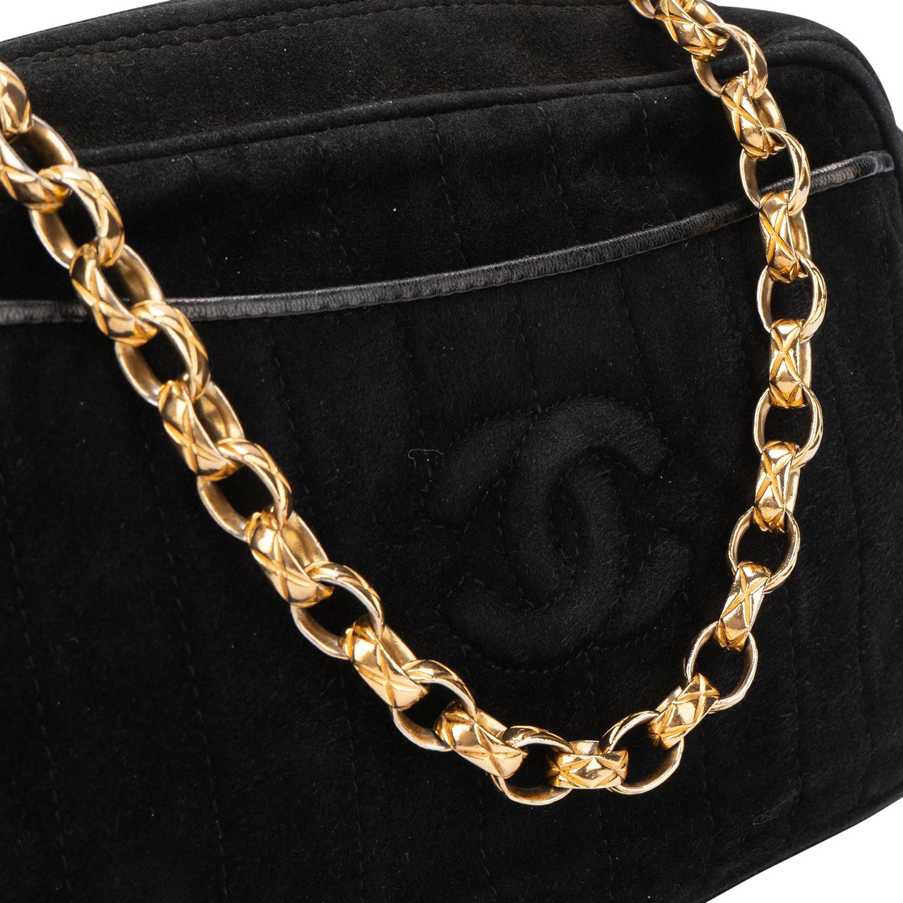 Chanel Chanel Stitching Suede Leather Camera Crossbody Bag Divers