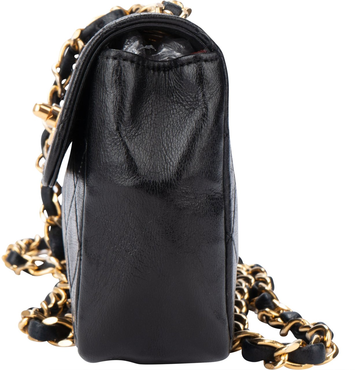Chanel Chanel Quilted Lambskin 24K Gold Mini Single Flap Crossbody bag Divers