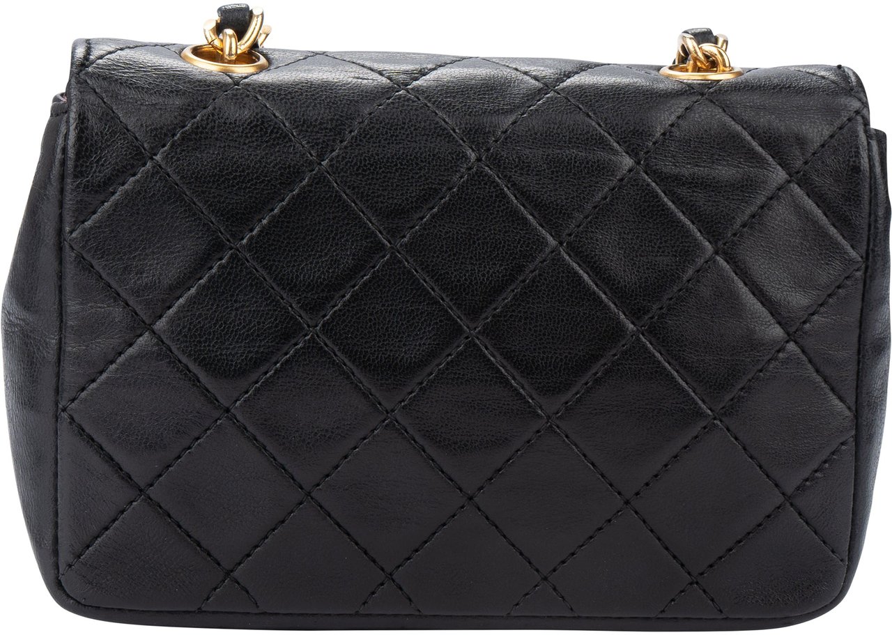 Chanel Chanel Quilted Lambskin 24K Gold Mini Single Flap Crossbody bag Divers