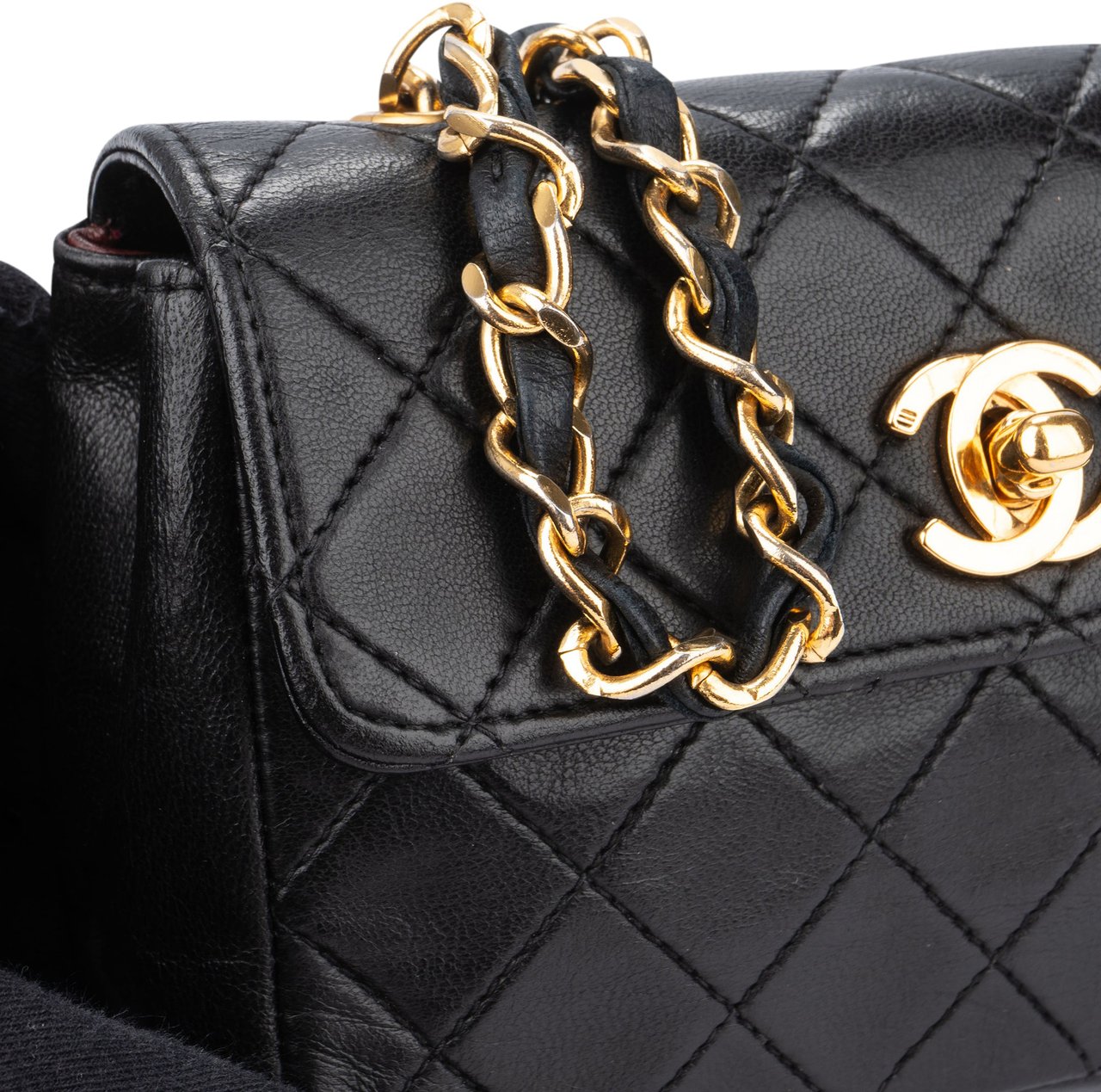 Chanel Chanel Quilted Lambskin 24K Gold Mini Single Flap Crossbody bag Divers