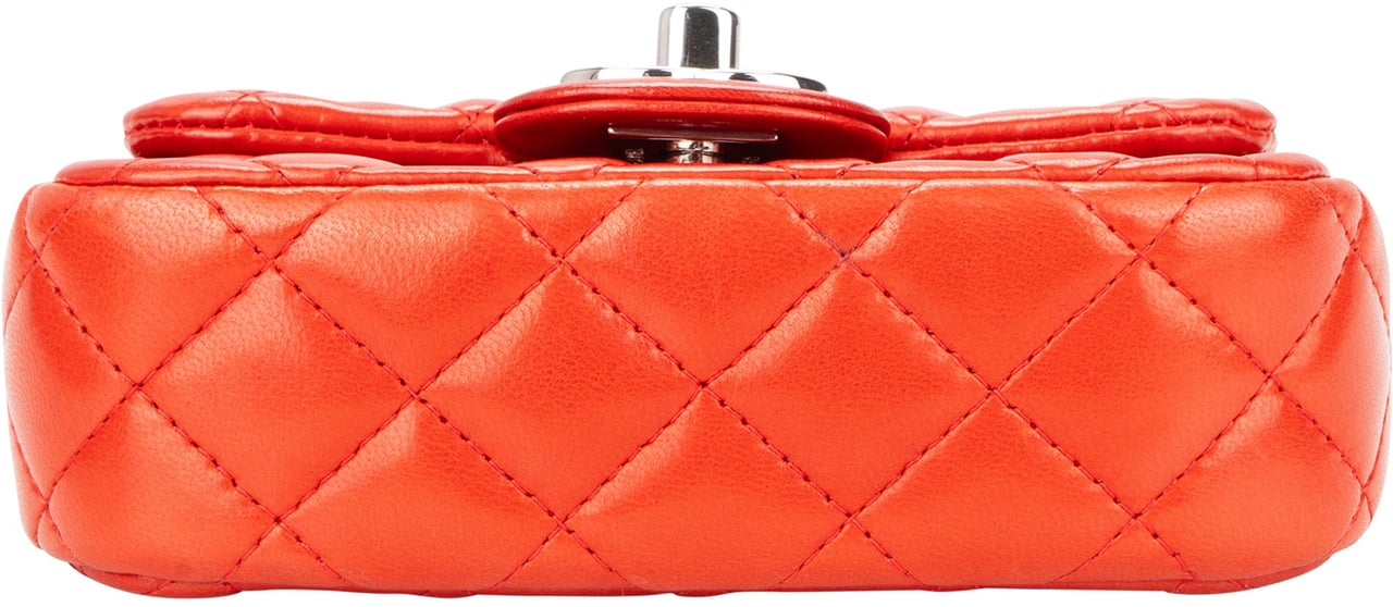 Chanel Chanel Quilted Lambskin Palladium Micro Single Flap Crossbody Bag Divers