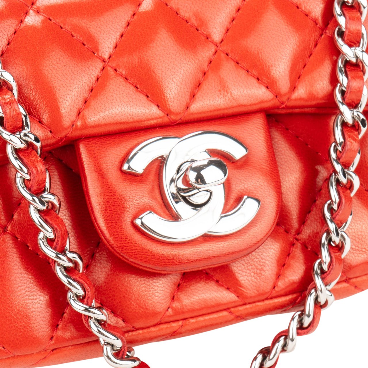 Chanel Chanel Quilted Lambskin Palladium Micro Single Flap Crossbody Bag Divers
