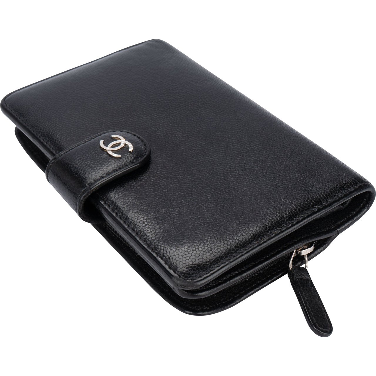 Chanel Chanel Caviar Leather CC Poch Zip Wallet Divers