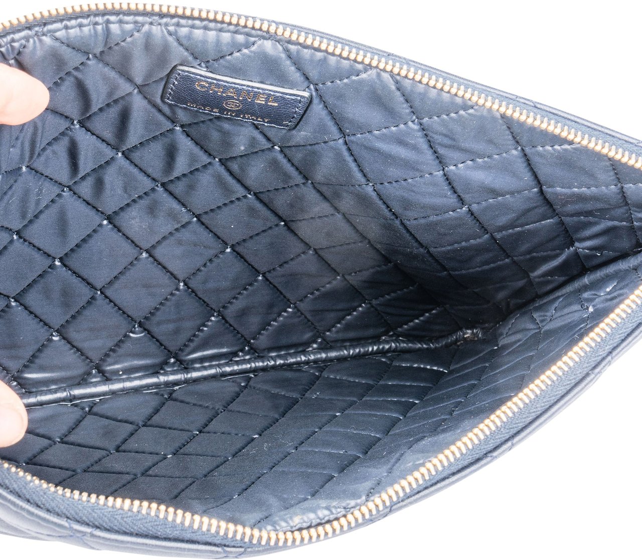Chanel Chanel Quilted Lambskin CC Clutch Divers