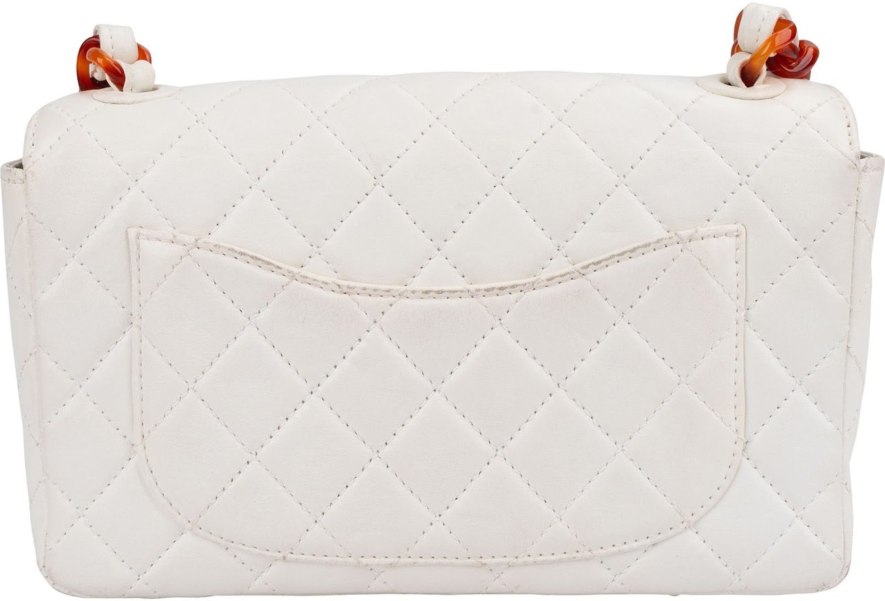 Chanel Quilted Lambskin Tortoise Medium Single Flap Shoulder Bag Divers