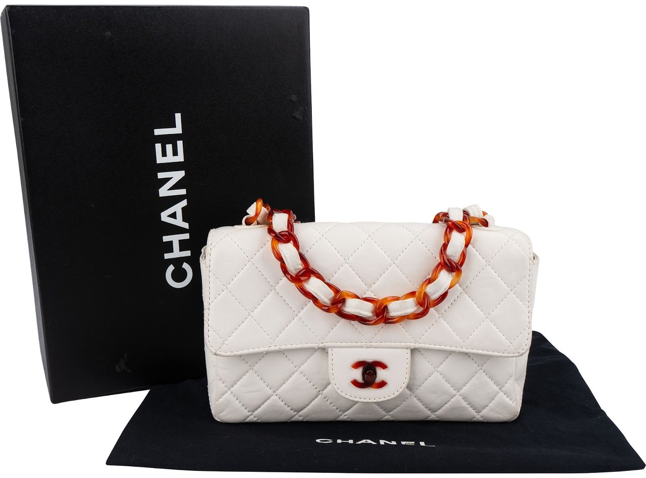 Chanel Quilted Lambskin Tortoise Medium Single Flap Shoulder Bag Divers