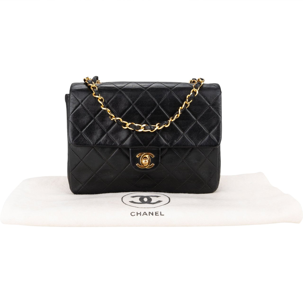 Chanel Chanel Quilted Lambskin 24K Gold Single Flap Crossbody Bag Divers