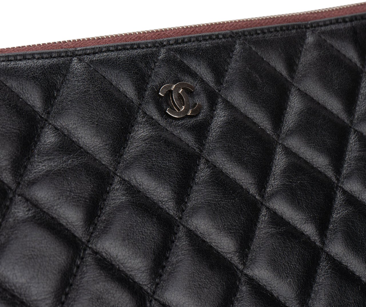 Chanel Chanel Quilted Lambskin CC Clutch Divers